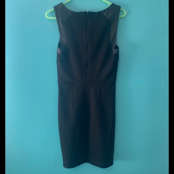 Black ONLY Dress with Leather Detail - Picture 3 of 3